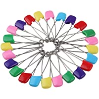 Globaldream Alfileres de seguridad 88 piezas de longitud Alfileres de seguridad para bebés Color variado Alfileres de…